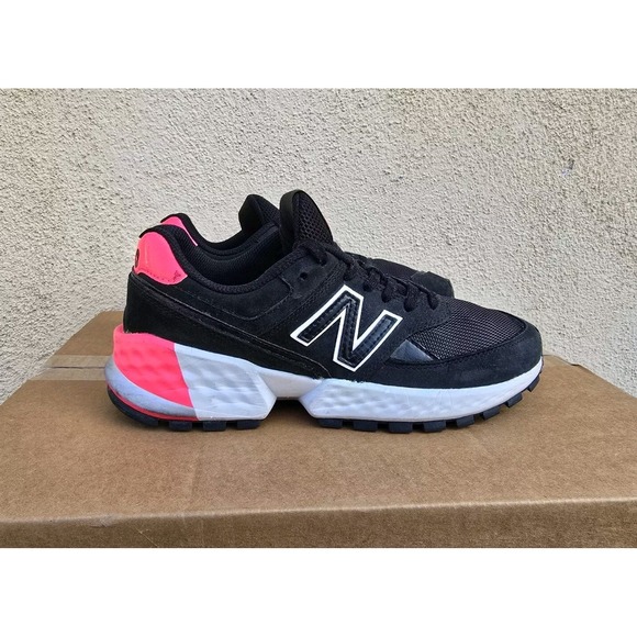 New Balance Shoes - New Balance 574 Black Pink Womens Size 8 Athletic Shoes Sneakers WS574FGB